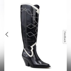 LIKE NEW size 10 Vince Camuto Nedema Wide Calf Cowboy boots